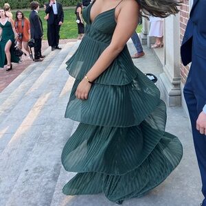 Emerald Green Long Dress